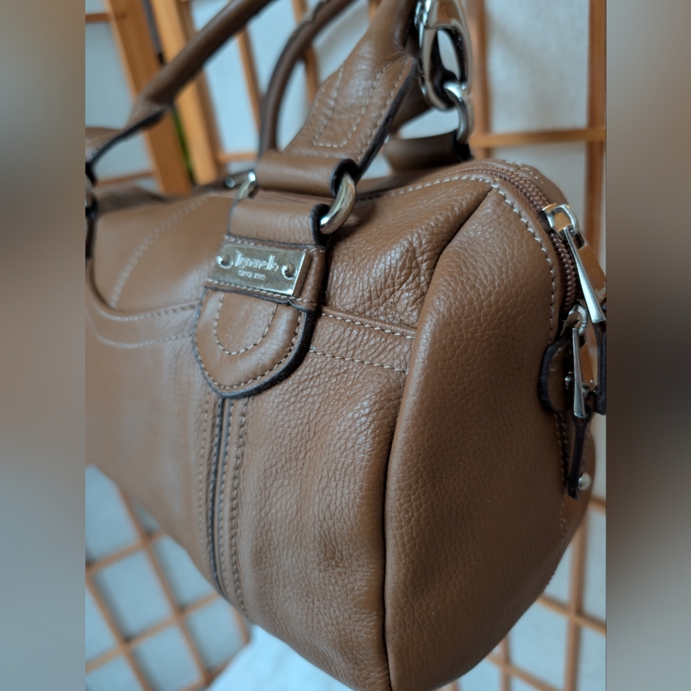 Italian Leather Brown Shoulder Crossbody Bag | Satchel by Tignanello *Imperfect - Picture 4 of 15